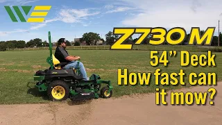 How fast can the John Deere Z730M Zero Turn with a 54" Deck Mow an Acre?