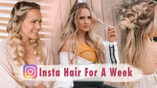 I Tried Instagram Hairstyles for A Week! - Kayley Melissa