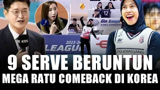 Jadi Trending Topik di KOREA, Momen Epic MEGA Lesatkan 9 Serve Beruntun, Analisis MEDIA KOREA