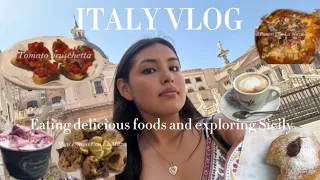 Italy Travel Vlog: Palermo, Cefalù, eating delicious foods, Markets, Haul, and beaches