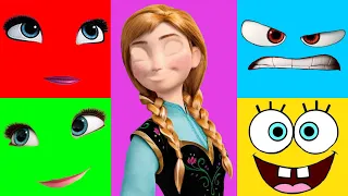 ❣️❤️Funny Wrong Heads Face Frozen 2 Anna The First Puzzle Disney Game