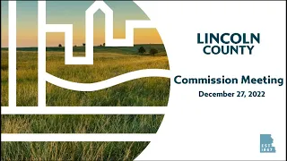 Lincoln County Commission Meeting December 27, 2022