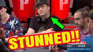 You've Never Seen Phil Hellmuth This Quiet Before! | 2023 World Series of Poker Main Event