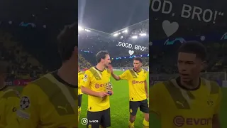 Bellingham & Adeyemi congratulate MOTM Hummels 🤩