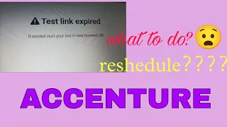 Accenture error ,any reschedule?