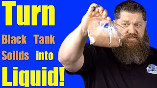Turn black tank solids into liquid in 2 hours