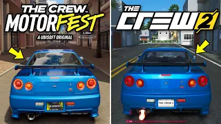 The Crew Motorfest vs The Crew 2 -  Physics and Details Comparison