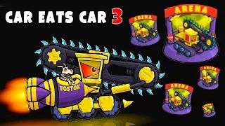 Машина Ест Машину 3 новое испытание для Тачки МОГУЧАЯ ПИЛА Берсеркер челлендж в игре Car Eats Car 3