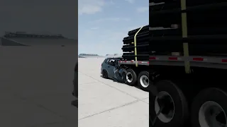 How safe are the rear of the flat bed trailers? Beamng.drive - BMW X5 Crash Test, Back of a Trailer