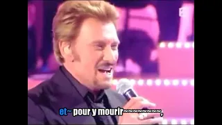 Johnny Hallyday & Chimène Badi_Derrière l'amour (Clip FR2 2008)karaoké
