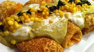 Chicken Stuffed Crêpes with Poblano Sauce Recipe 🐓 - Episode 11