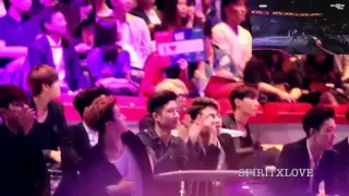 BTS & IKON Reaction to 2NE1 & CL [MAMA] 2015 Fancams Part 3