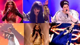 My Top 50 Eurovision Solo Female Entries (1999 - 2018)