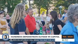 Pro-choice, pro-life protesters rally at Capitol following Supreme Court's overturn of Roe v. Wade