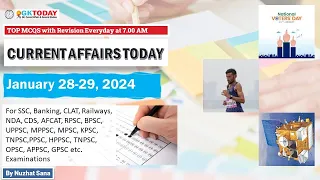 28-29 JANUARY 2024 Current Affairs by GK Today | GKTODAY Current Affairs - 2024