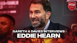 Eddie Hearn speaks to Gareth at the Anthony Joshua v Jermaine Franklin Press Conference