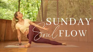 Sunday Soul Flow | 25 Min Yoga Class To Reconnect With Yourself