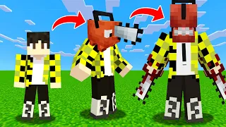 ПРЕВРАЩАЮСЬ В ЧЕЛОВЕКА БЕНЗОПИЛУ В МАЙНКРАФТ ! CHAINSAW MAN ADDON MOD MINECRAFT BEDROCK SCP