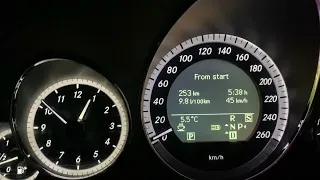 Mercedes W212 E350cdi 4Matic 0-100 acceleration