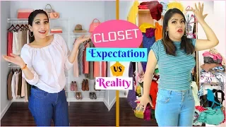 CLOSET TOUR - Expectations vs Reality | Behind the Scenes | #Fun #Vlog #Anaysa