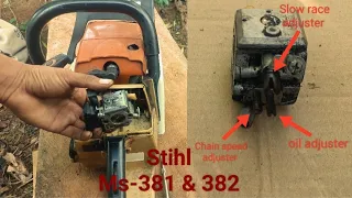 Chainsaw Stihl Ms-381 & 382 Starting problem & Carburettor best adjustment 💯 solve ! How to make