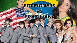 Armys brasileiras dão show! - Fãs brasileiros Vs Gringos (BTS, 5H etc)