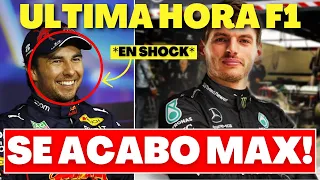 el ULTIMATUM de TOTO WOLFF a MAX VERSTAPPEN deja a SERGIO PÉREZ como PILOTO ESTRELLA de RED BULL!