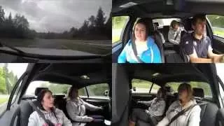 BMW M5 Ring-Taxi Nurburgring Nordschleife with 3 girls 31.08.14