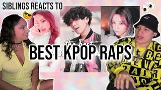 Siblings react to "Best kpop rap parts that are gifts from above" 🤯🥶