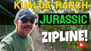 Experience The Thrills Of Jurassic Ziplining At Kualoa Ranch!