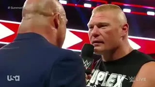 WWE RAW Brock Lesnar f5 to Kurt Angle.....