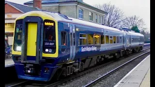 SWR Class 158 - 158887 Departs Romsey - Monday 19th February 2018