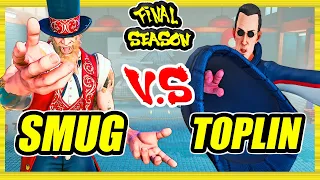 SFV CE 🔥 Smug (G) vs Toplin (F.A.N.G) 🔥 Ranked Set 🔥 Street Fighter 5