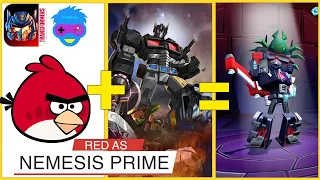 Angry Birds Transformers - Before & After - All Red Combos