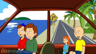 Caillou Misbehaves On A Road Trip Gets Grounded