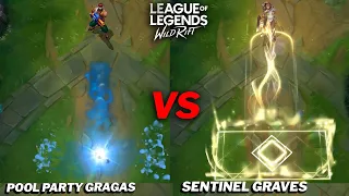 Graves Sentinel VS Pool Party Skin Comparison Wild Rift