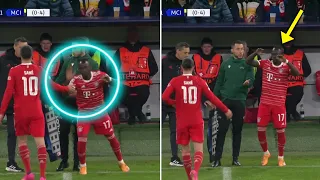 Sadio Mane for Leroy Sane is 'most awkward sub ever' days after dressing room punch