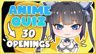 🔥30 ANIME OPENINGS🔔VERY EASY TO OTAKU🗡