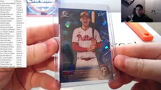 2022 Bowman Chrome Baseball Sapphire Edition 5 Box Break PYT #2 + Hit Recap