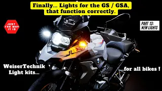 Weiser Technik Lights Review - BMW GS & GSA - BMW Multifunction Indicator problem Fixed !! ENG / DEU