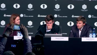 World Chess Championship 2016 Carlsen v Karjakin Game 10 - Press Conference Analysis