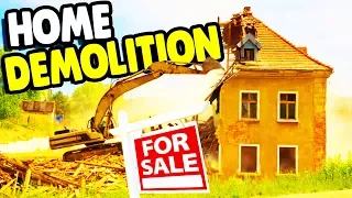 I DESTROYED my HOUSE & Building CUSTOM MANSION | House Flipper Gameplay