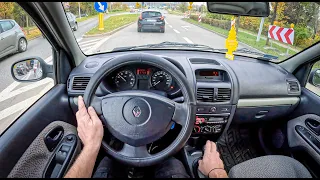 2005 Renault Clio II [1.1 58HP] |0-100| POV Test Drive #1421 Joe Black