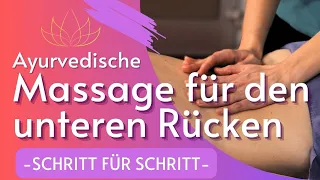 Aryuvedische massage für den unteren Rücken mit Sabine Steenbuck