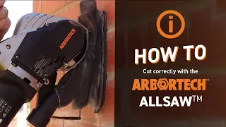 How to cut correctly with the Arbortech 'Allsaw' AS175 | Brick and Mortar Removal