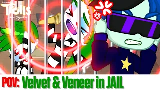 💚 | POV: Velvet & Veneer in Jail 😫✋ | Gacha Mini Skit | Trolls Band Together