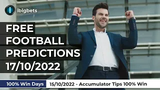 FOOTBALL PREDICTIONS TODAY|Accumulator TIPS 100% WIN 15/10/2022|FREE SOCCER PREDICTIONS@ibigbets