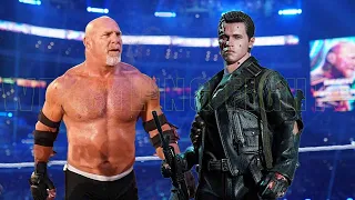 Goldberg vs Arnold Terminator Wrestling Fights