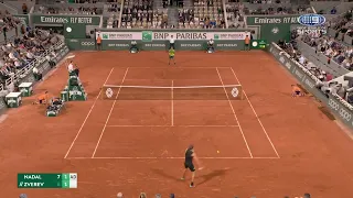 What a rally! 45 shots Nadal and Zverev feeling the pressure