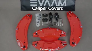 Caliper Covers 4Pcs for Tesla Model 3Y Accessories